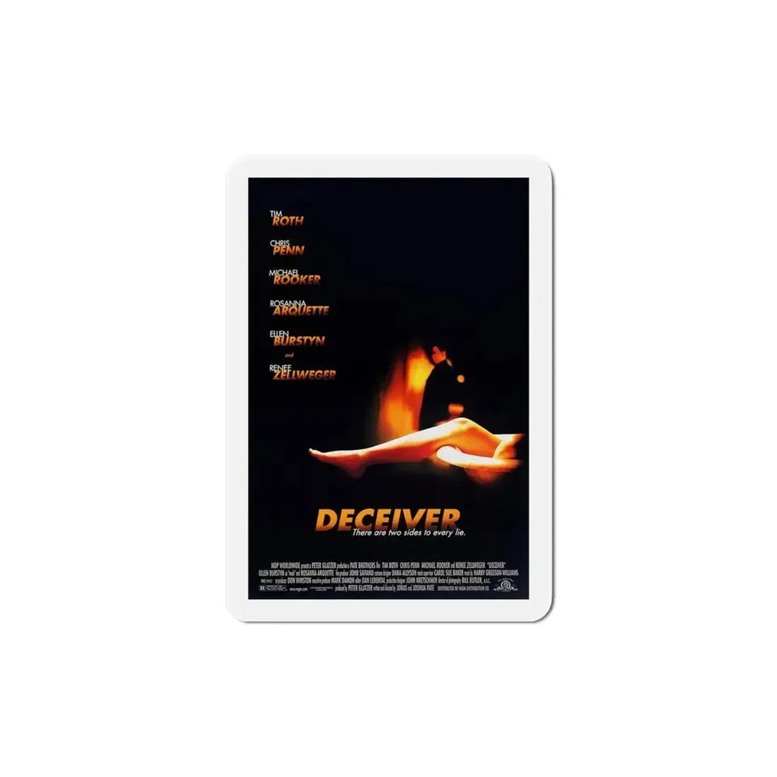 Deceiver 1998 Movie Poster Refrigerator Magnet - The Sticker Space