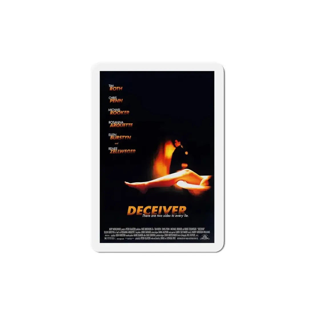 Deceiver 1998 Movie Poster Refrigerator Magnet - The Sticker Space