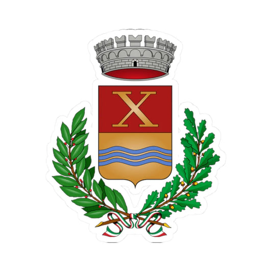 Decimomannu-Stemma (Italy) (Coat of Arms) STICKER Vinyl Kiss-Cut Decal 2 Inch White - The Sticker Space