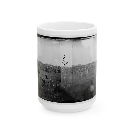 Dedication Ceremonies At The Soldiers' National Cemetery, Gettysburg, Pennsylvania (U.S. Civil War) White Coffee Mug