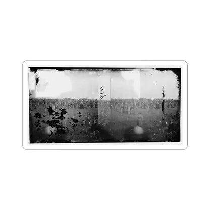 Dedication Ceremonies at the Soldiers' National Cemetery, Gettysburg, Pennsylvania (U.S. Civil War) STICKER Vinyl Kiss-Cut Decal 3 Inch White - The Sticker Space