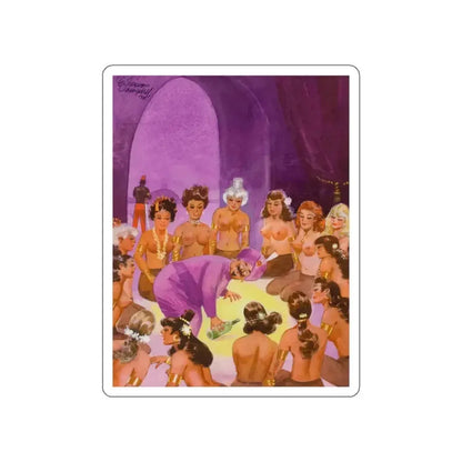 Deep Down He's Just a Goddamn Kid, Playboy cartoon illustration, November 1963 (Magazine Illustration) STICKER Vinyl Die-Cut Decal - The Sticker Space