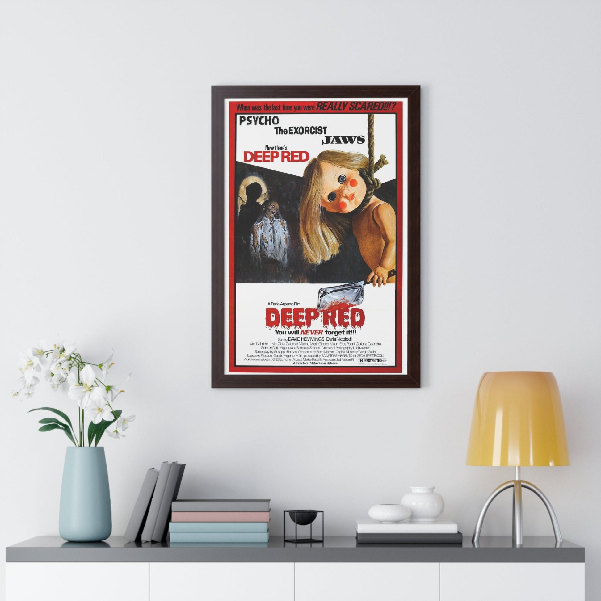 DEEP RED (PROFONDO ROSSO) 1975 - Framed Movie Poster-The Sticker Space