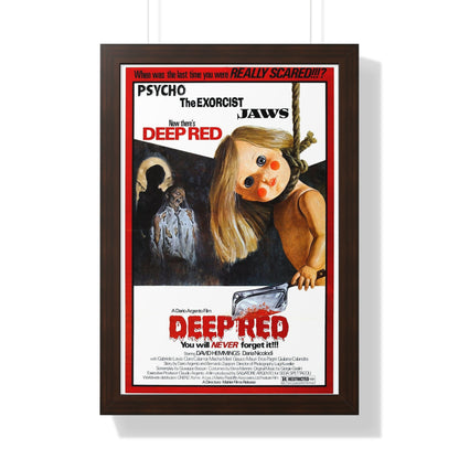 DEEP RED (PROFONDO ROSSO) 1975 - Framed Movie Poster-16″ x 24″-The Sticker Space