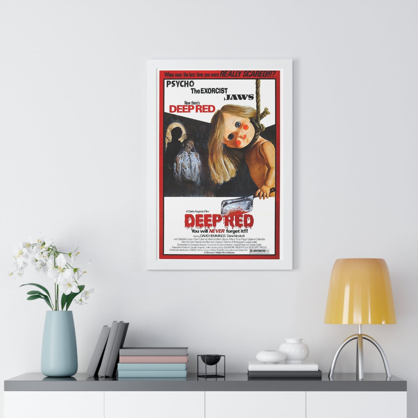 DEEP RED (PROFONDO ROSSO) 1975 - Framed Movie Poster-The Sticker Space