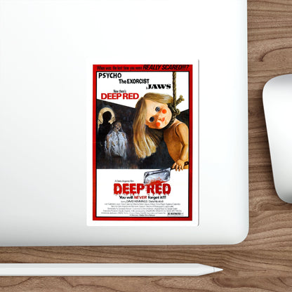 DEEP RED (PROFONDO ROSSO) 1975 Movie Poster STICKER Vinyl Die-Cut Decal-The Sticker Space