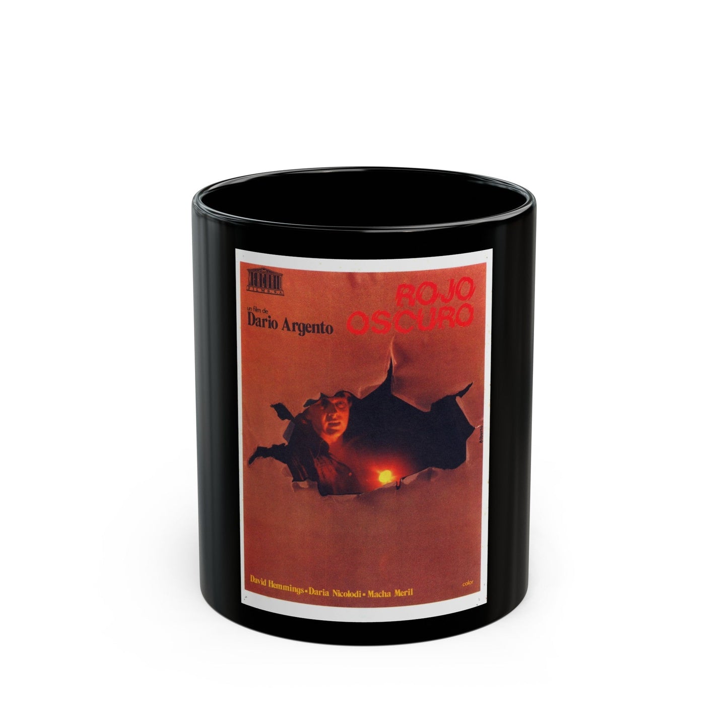 DEEP RED (SPANISH) 1975 Movie Poster - Black Coffee Mug-11oz-The Sticker Space