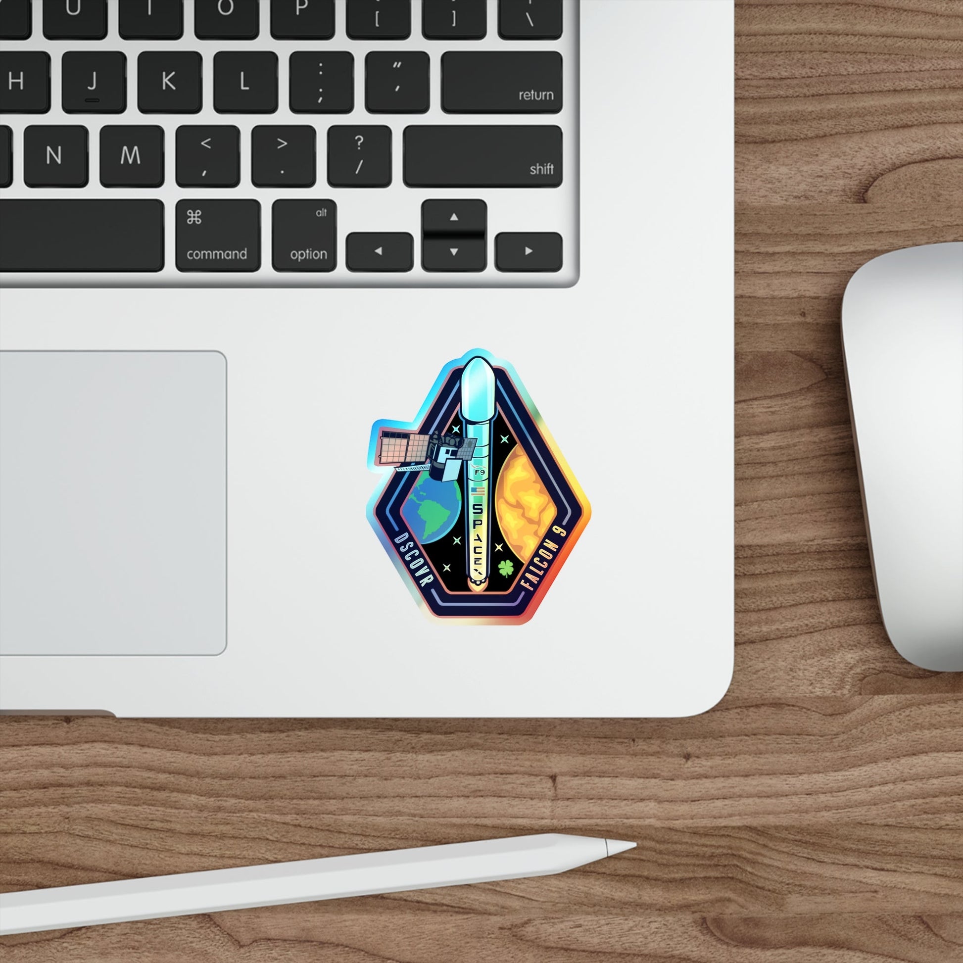 Deep Space Climate Observatory Falcon 9 CASSIOPE (SpaceX) Holographic STICKER Die-Cut Vinyl Decal-The Sticker Space