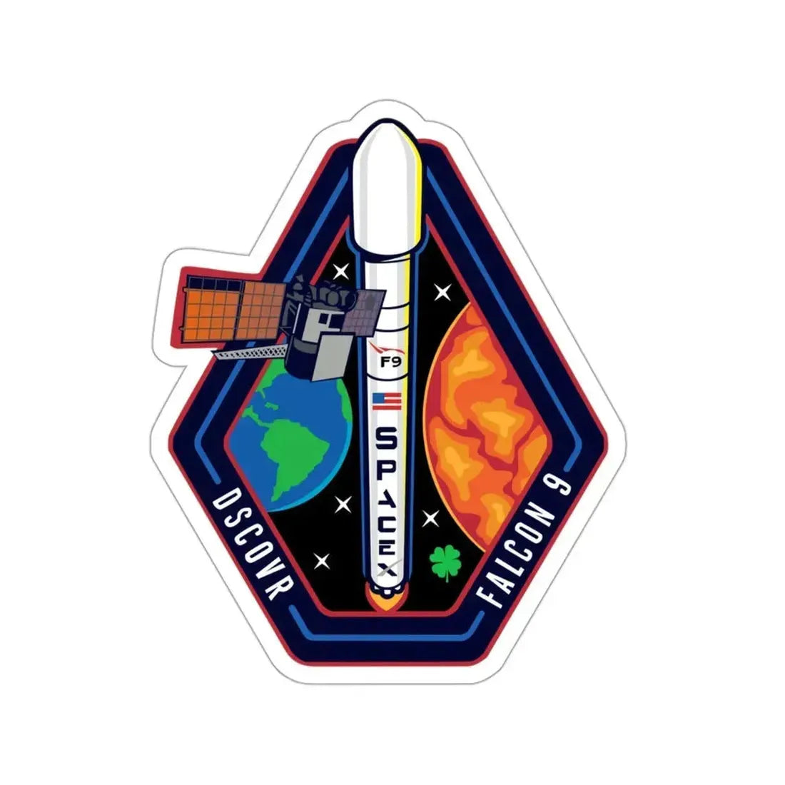 Deep Space Climate Observatory Falcon 9 CASSIOPE (SpaceX) STICKER Vinyl Die-Cut Decal 3 Inch - The Sticker Space