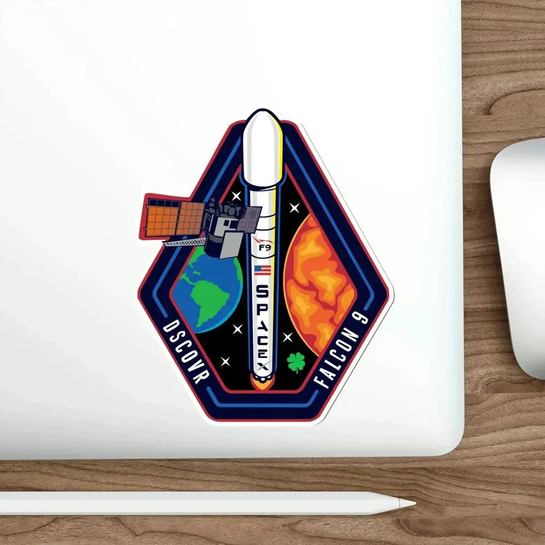 Deep Space Climate Observatory Falcon 9 CASSIOPE (SpaceX) STICKER Vinyl Die-Cut Decal - The Sticker Space