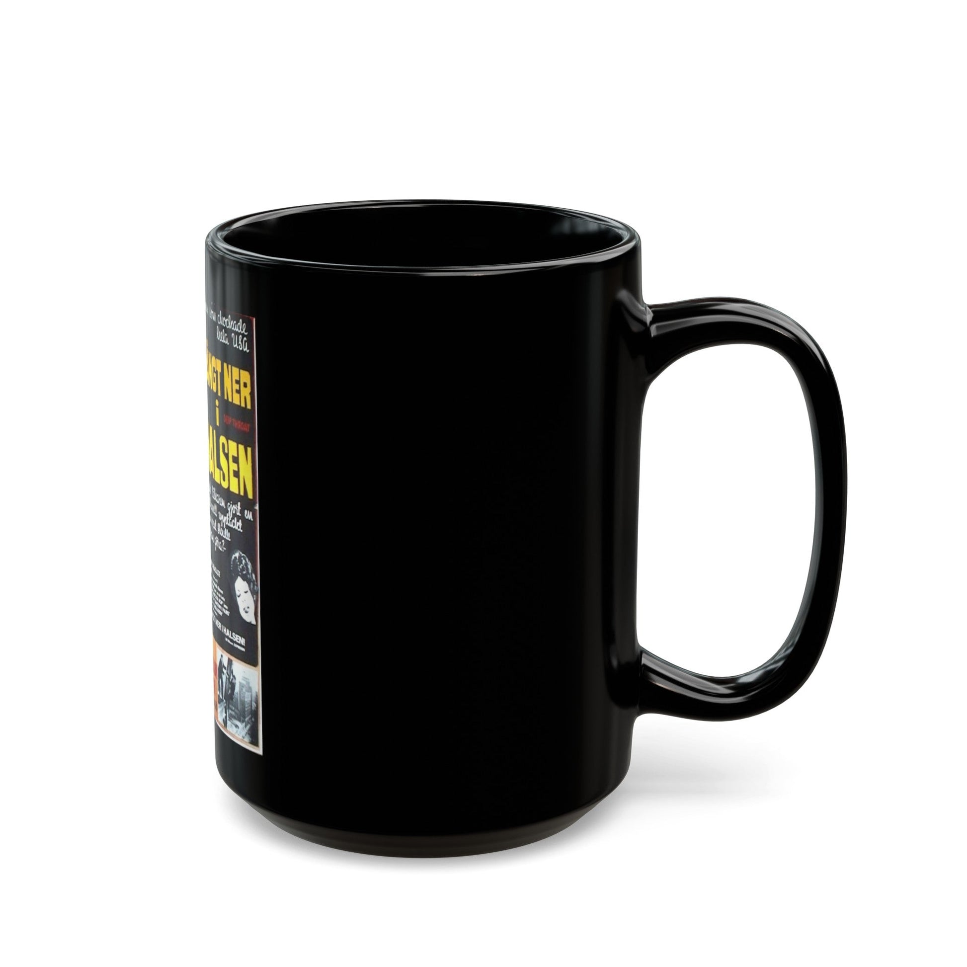 DEEP THROAT 1972 Movie Poster - Black Coffee Mug-The Sticker Space