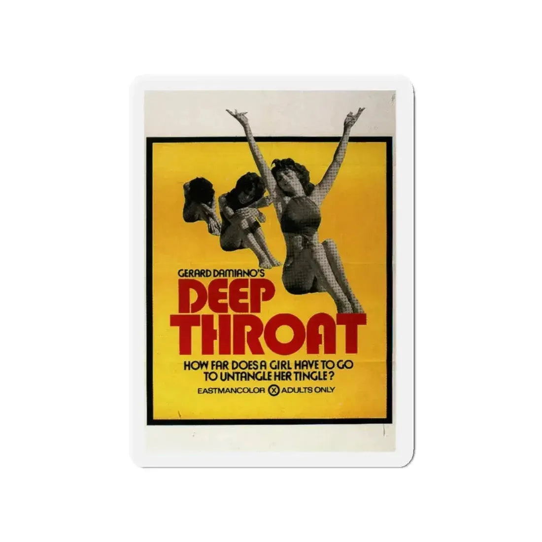DEEP THROAT (2) 1972 Movie Poster - Refrigerator Magnet 4 Inch - The Sticker Space