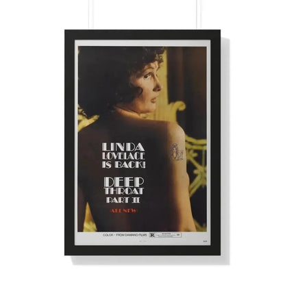 DEEP THROAT PART II 1974 - Framed Movie Poster - The Sticker Space