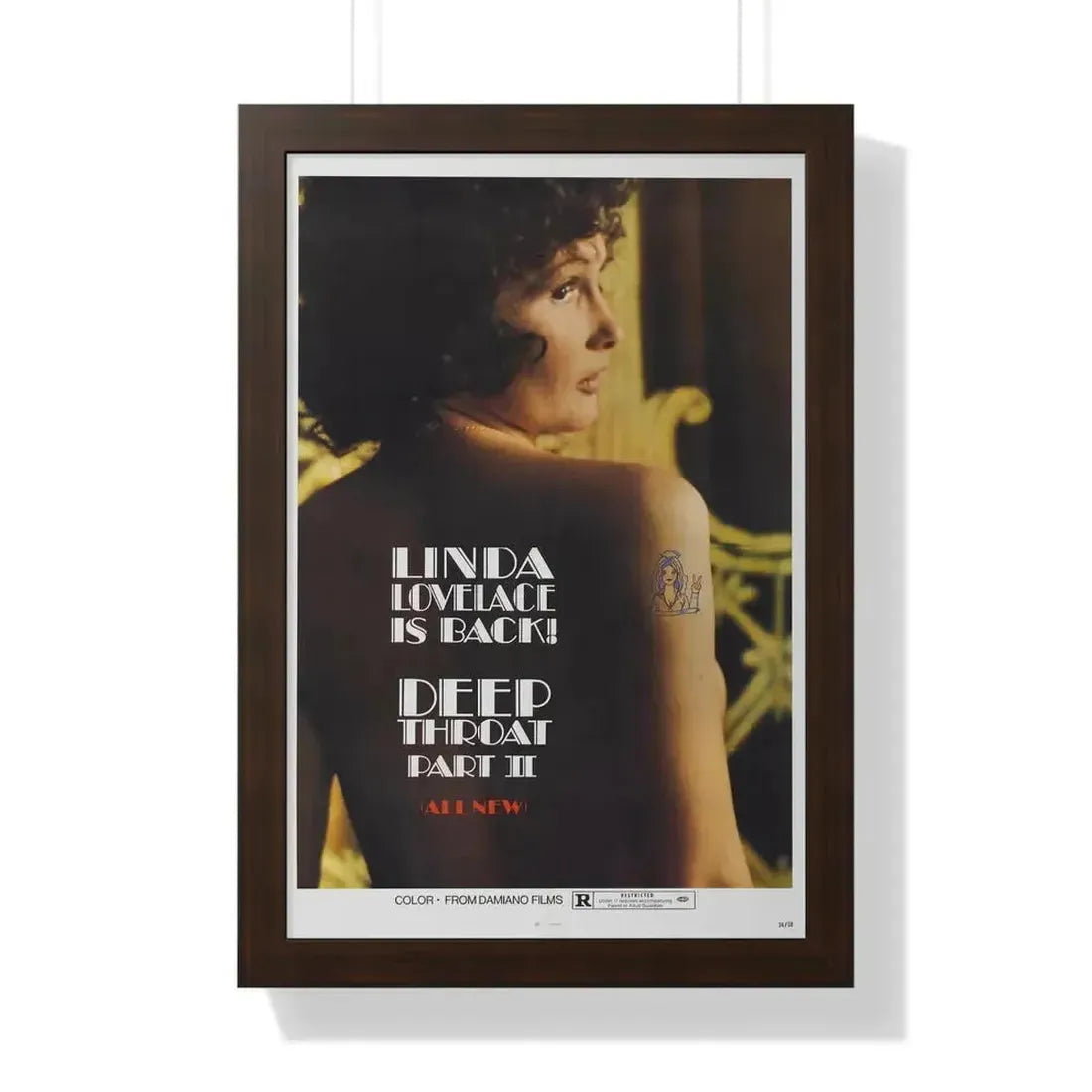 DEEP THROAT PART II 1974 - Framed Movie Poster - The Sticker Space