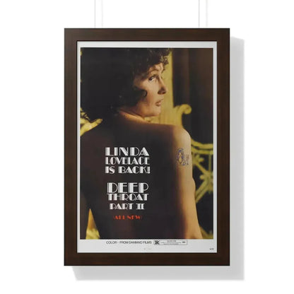 DEEP THROAT PART II 1974 - Framed Movie Poster - The Sticker Space