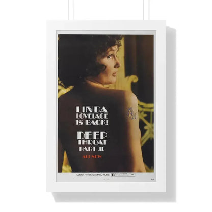 DEEP THROAT PART II 1974 - Framed Movie Poster - The Sticker Space