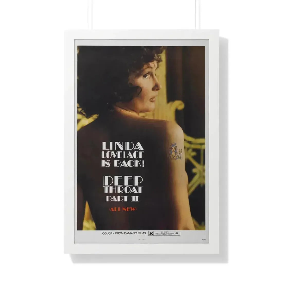 DEEP THROAT PART II 1974 - Framed Movie Poster - The Sticker Space