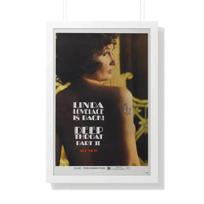 DEEP THROAT PART II 1974 - Framed Movie Poster - The Sticker Space