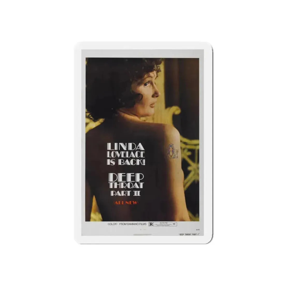 DEEP THROAT PART II 1974 Movie Poster - Refrigerator Magnet 5 Inch - The Sticker Space