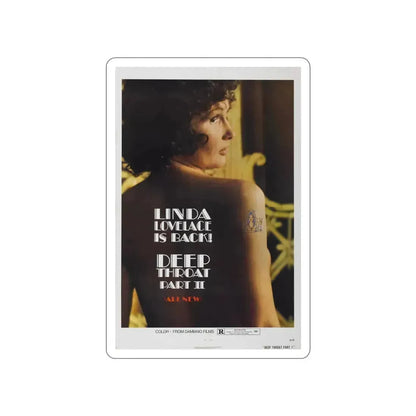 DEEP THROAT PART II 1974 Movie Poster STICKER Vinyl Die-Cut Decal 4 Inch - The Sticker Space