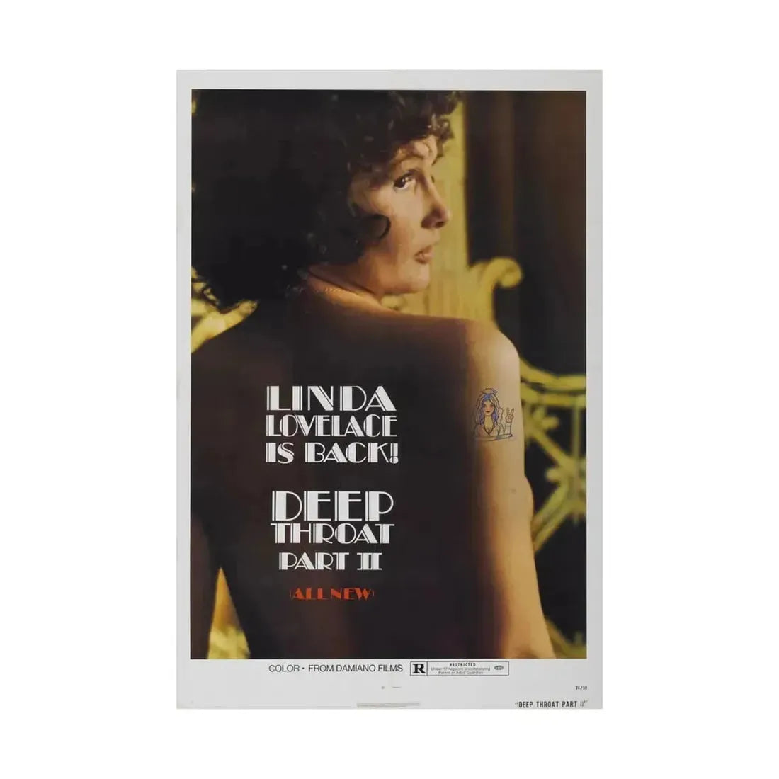 DEEP THROAT PART II 1974 - Paper Movie Poster - The Sticker Space