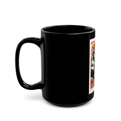 DEEP THRUST 1972 Movie Poster - Black Coffee Mug-The Sticker Space