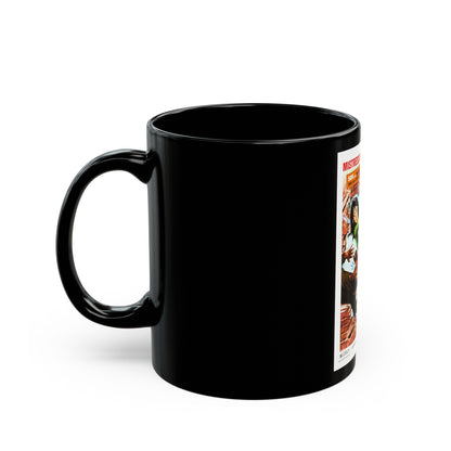 DEEP THRUST 1972 Movie Poster - Black Coffee Mug-The Sticker Space