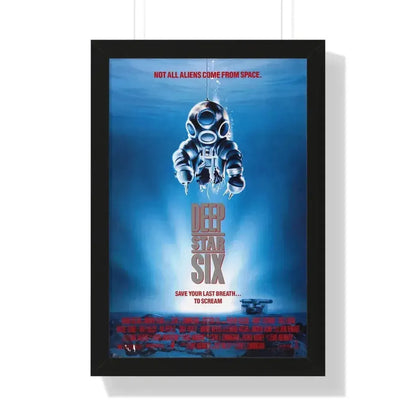 DEEPSTAR SIX 1989 - Framed Movie Poster 16″ x 24″ Black - The Sticker Space