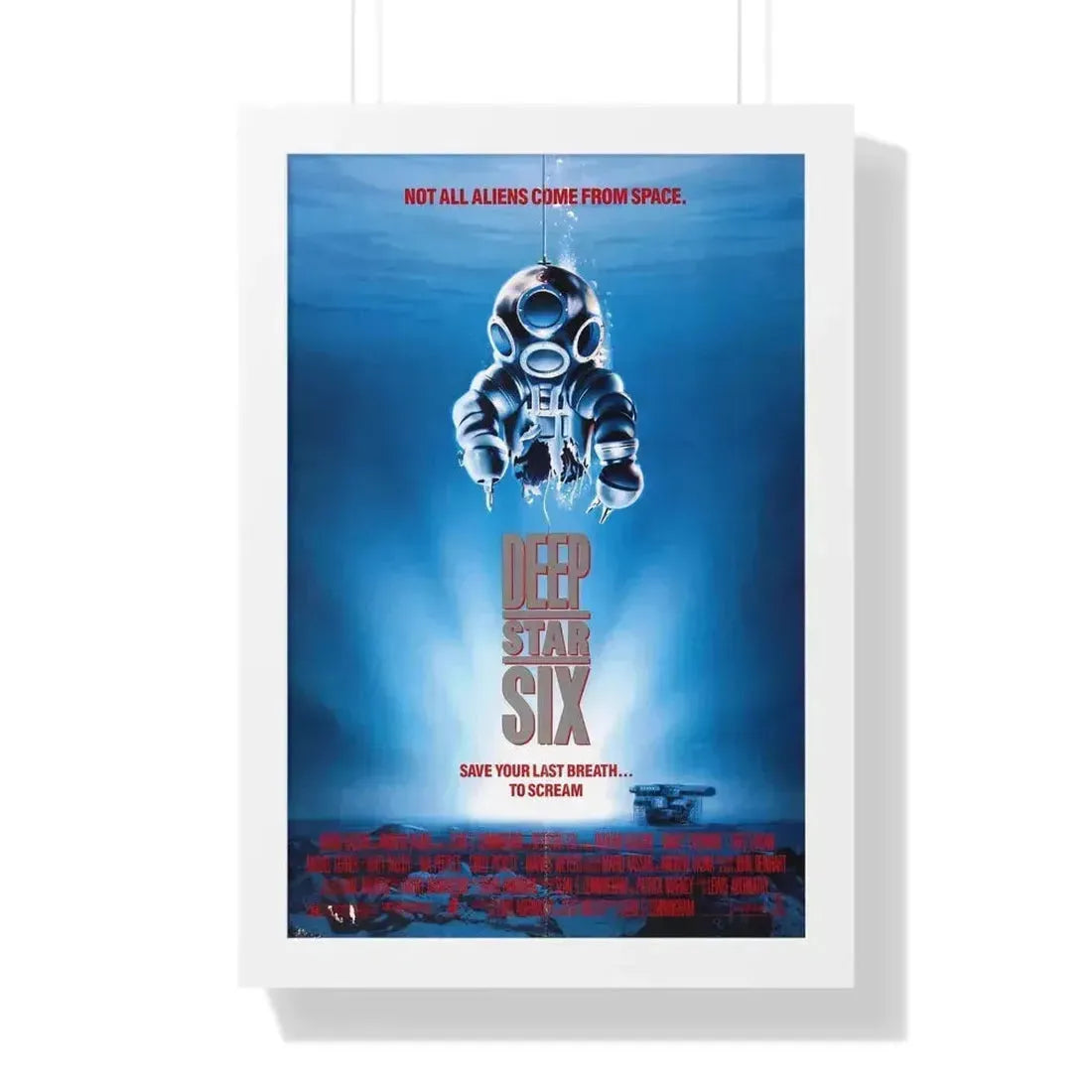 DEEPSTAR SIX 1989 - Framed Movie Poster 16″ x 24″ White - The Sticker Space