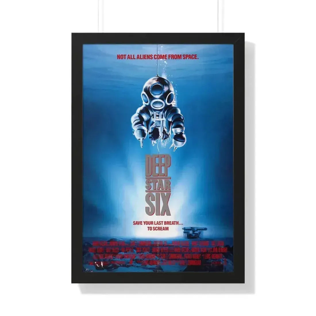 DEEPSTAR SIX 1989 - Framed Movie Poster 20" x 30" Black - The Sticker Space