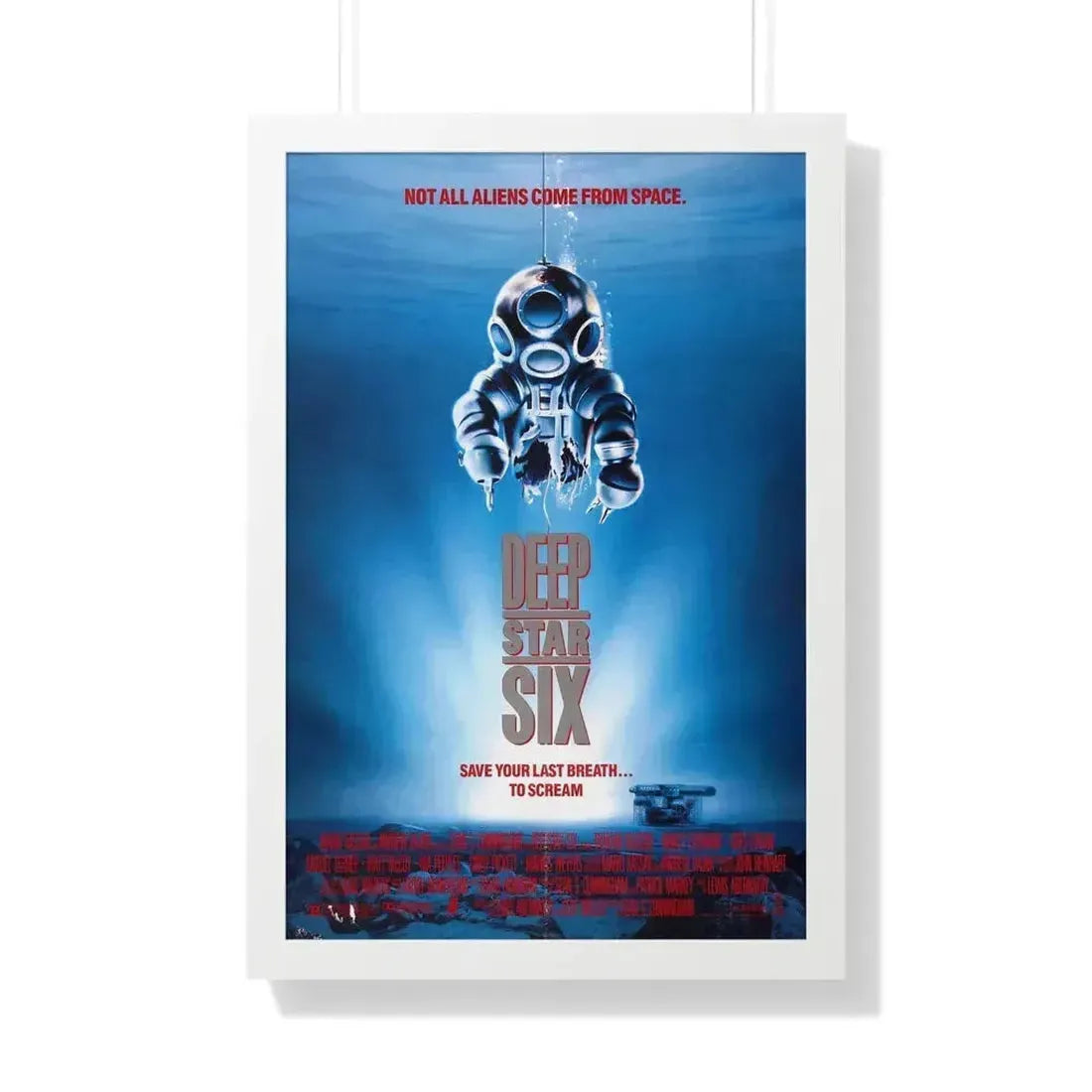 DEEPSTAR SIX 1989 - Framed Movie Poster 20" x 30" White - The Sticker Space