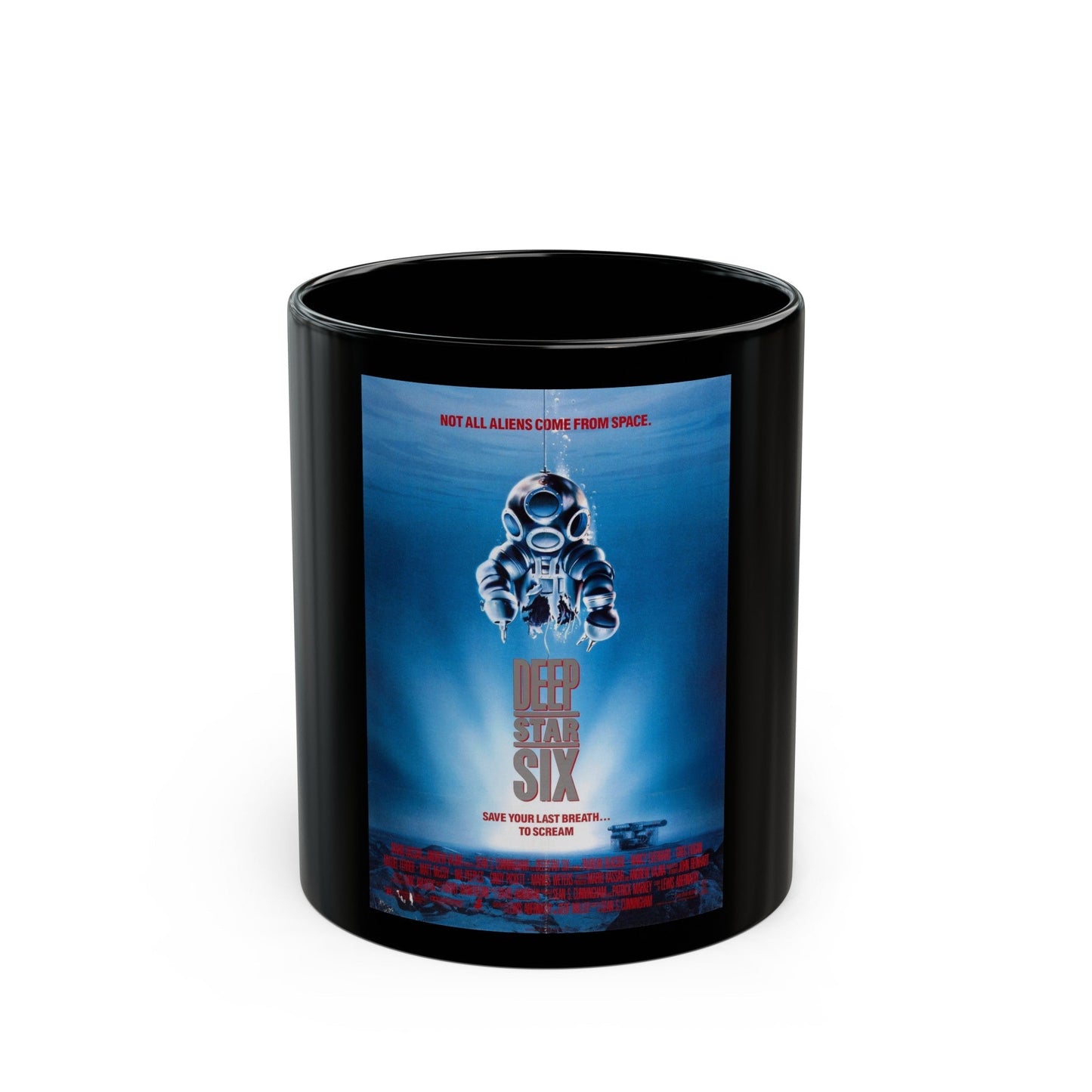 DEEPSTAR SIX 1989 Movie Poster - Black Coffee Mug-11oz-The Sticker Space