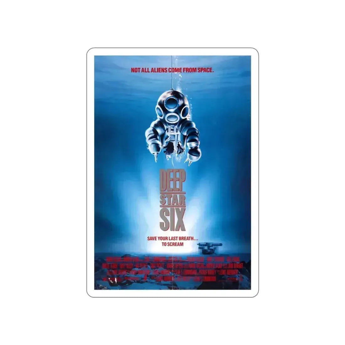 DEEPSTAR SIX 1989 Movie Poster STICKER Vinyl Die-Cut Decal - The Sticker Space
