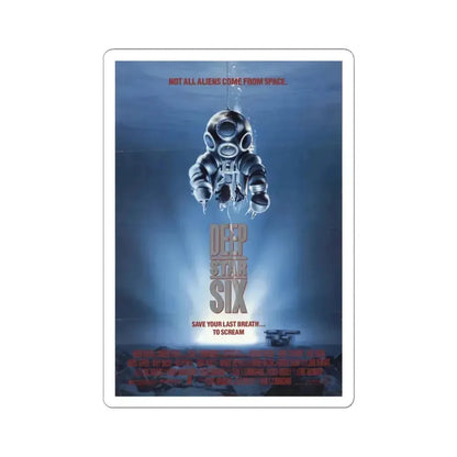 DeepStar Six 1989 Movie Poster - STICKER Vinyl Kiss-Cut Decal 6 Inch White - The Sticker Space