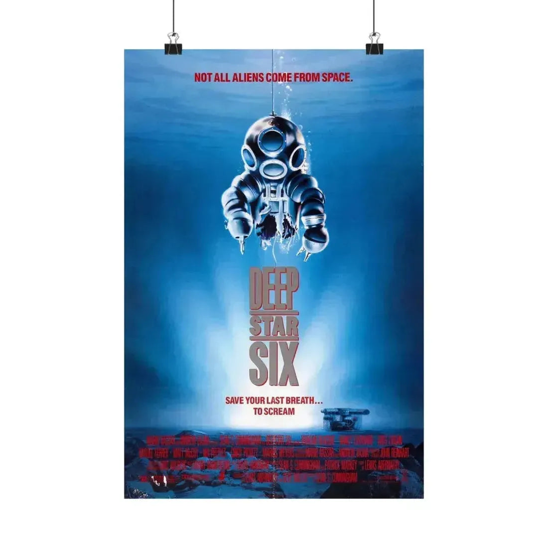 DEEPSTAR SIX 1989 - Paper Movie Poster 12″ x 18″ Matte - The Sticker Space