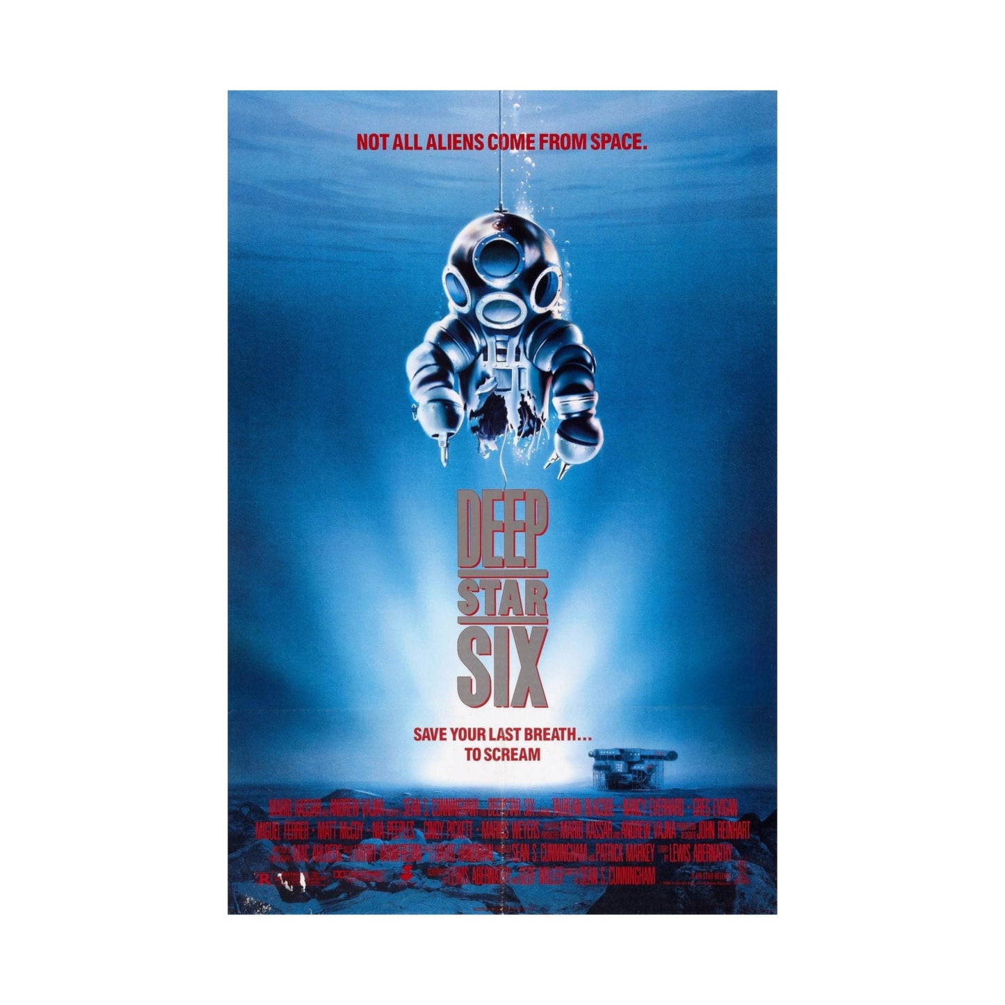 DEEPSTAR SIX 1989 - Paper Movie Poster-The Sticker Space