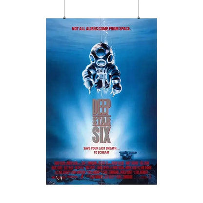 DEEPSTAR SIX 1989 - Paper Movie Poster - The Sticker Space