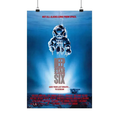 DEEPSTAR SIX 1989 - Paper Movie Poster - The Sticker Space