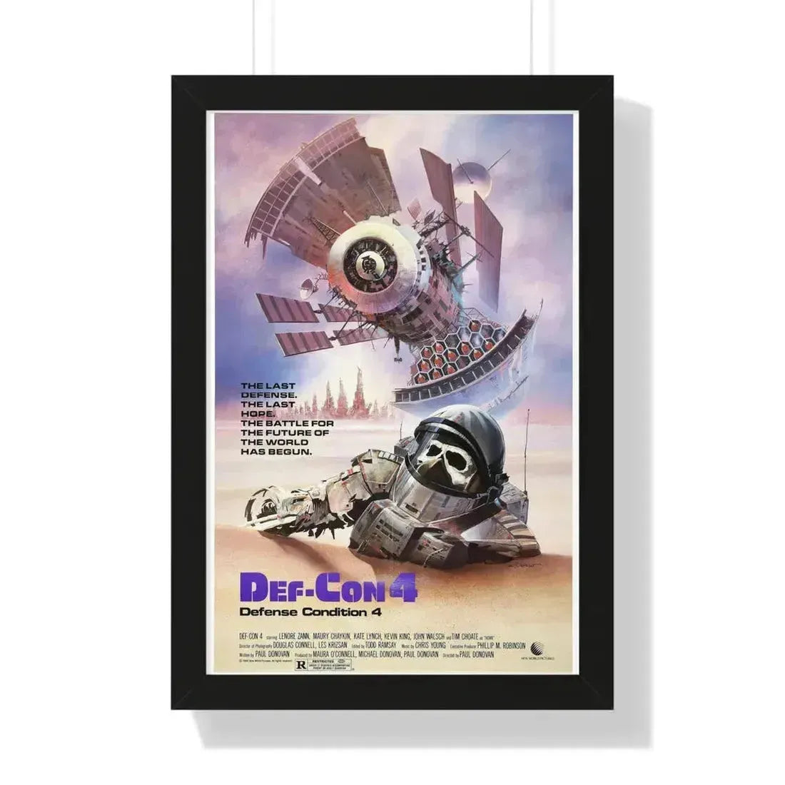 DEF CON 4 1985 - Framed Movie Poster 16″ x 24″ Black - The Sticker Space