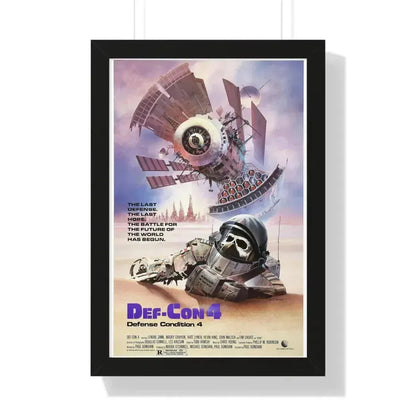 DEF CON 4 1985 - Framed Movie Poster 16″ x 24″ Black - The Sticker Space