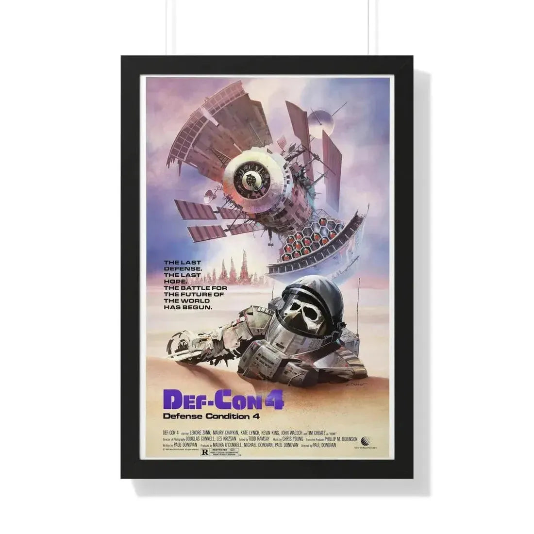 DEF CON 4 1985 - Framed Movie Poster - The Sticker Space