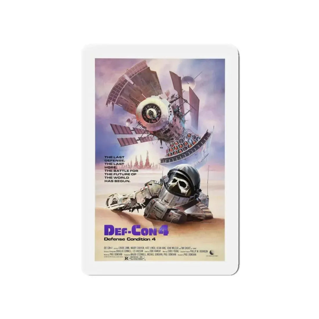 DEF CON 4 1985 Movie Poster - Refrigerator Magnet 4 Inch - The Sticker Space