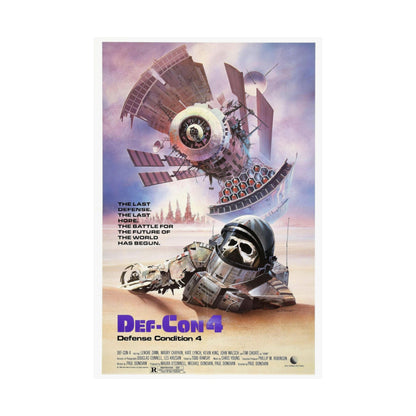 DEF CON 4 1985 - Paper Movie Poster-The Sticker Space