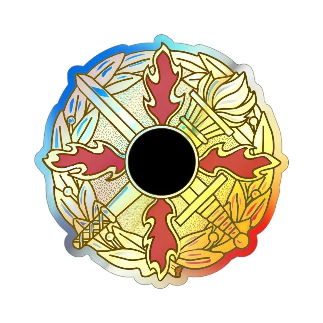 Defense Ammunition Center and School (U.S. Army) Holographic STICKER Die-Cut Vinyl Decal 3 Inch Holographic - The Sticker Space