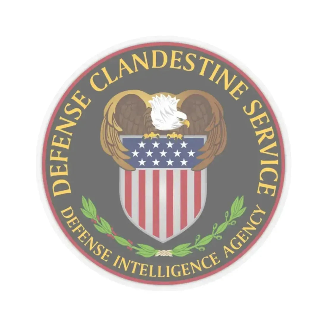 Defense Clandestine Service - STICKER Vinyl Kiss-Cut Decal 2 Inch Transparent - The Sticker Space
