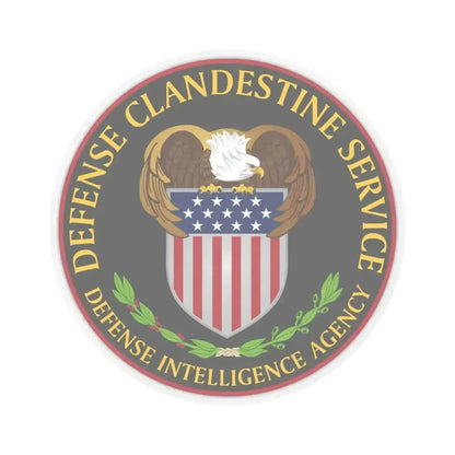 Defense Clandestine Service - STICKER Vinyl Kiss-Cut Decal 3 Inch Transparent - The Sticker Space