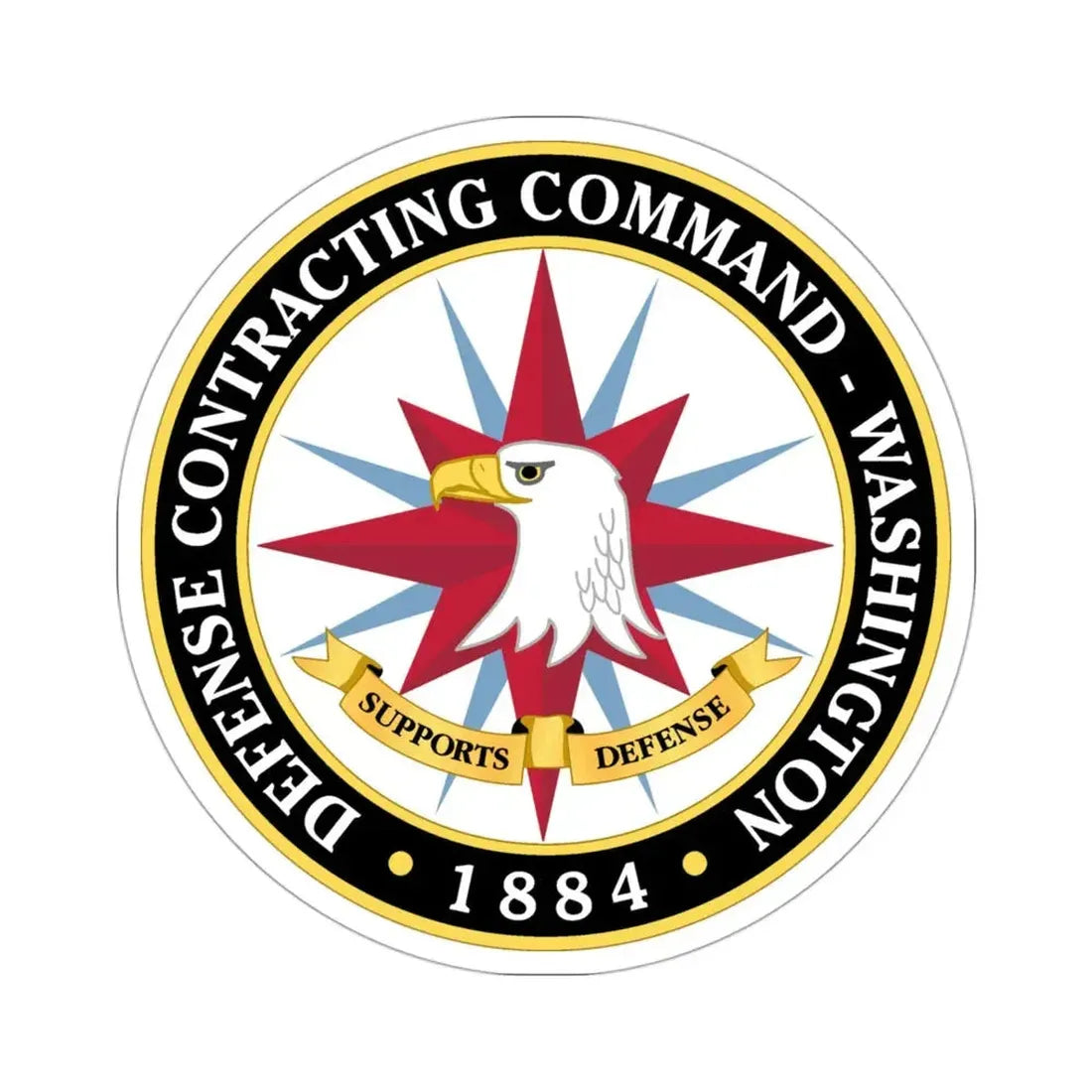 Defense Contracting Command Washington (U.S. Army) STICKER Vinyl Die-Cut Decal - The Sticker Space