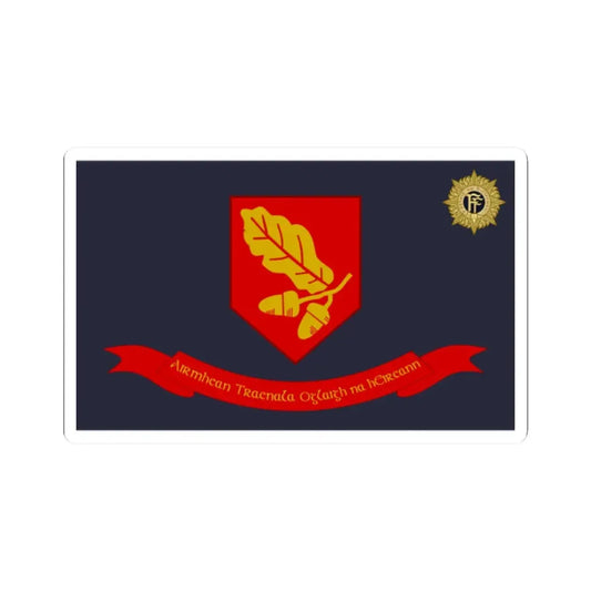 Defense Force Training Centre Flag Ireland (Ireland) STICKER Vinyl Kiss-Cut Decal 2 Inch White - The Sticker Space