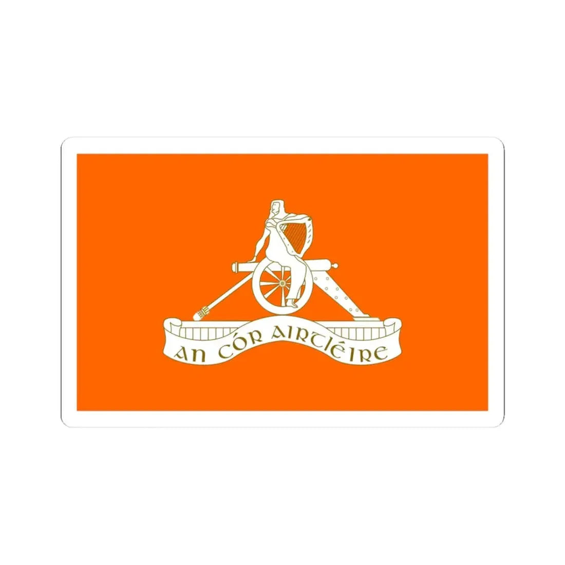 Defense Forces Artillery corps Ireland (Ireland) STICKER Vinyl Kiss-Cut Decal 3 Inch White - The Sticker Space