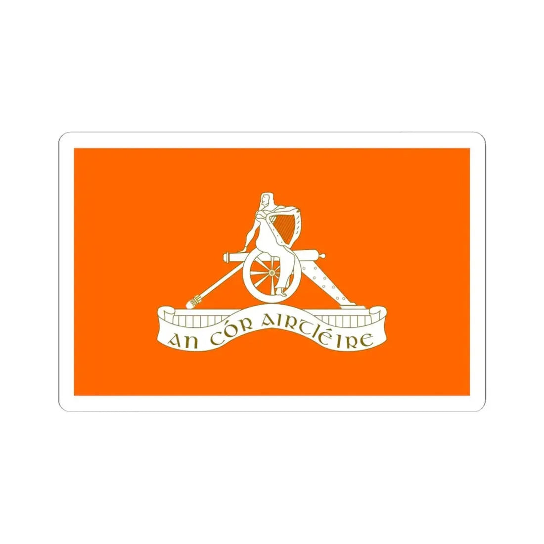 Defense Forces Artillery corps Ireland (Ireland) STICKER Vinyl Kiss-Cut Decal 6 Inch White - The Sticker Space
